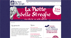 Desktop Screenshot of lanottedellestreghe.org
